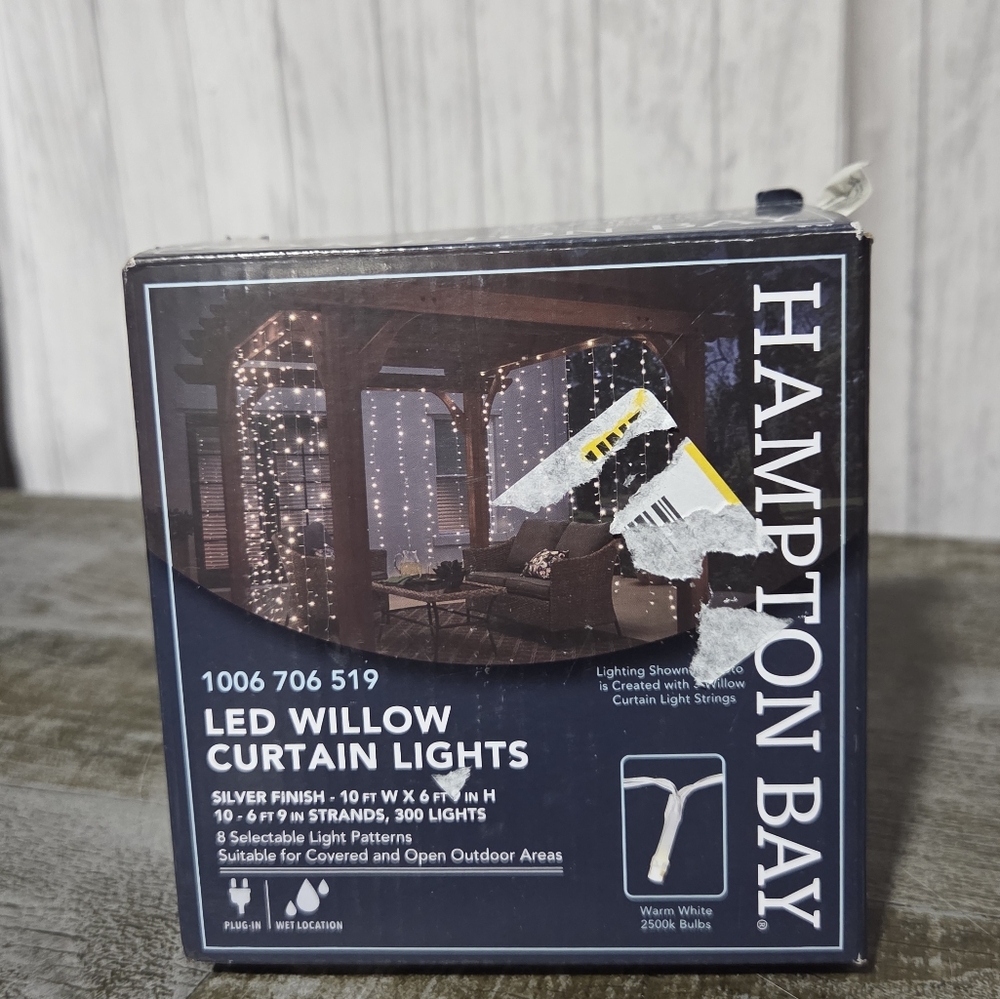 Hampton Bay LED Willow Curtain Lights